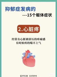 抑郁的15個軀體化癥狀配圖