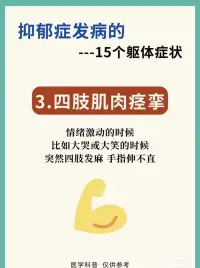 抑郁的15個軀體化癥狀配圖