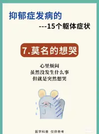 抑郁的15個軀體化癥狀配圖