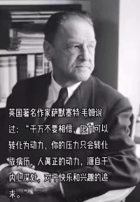 千萬不要相信壓力可以轉換為動力 ，你的壓力只會轉化為病歷，人真正的動力來自于內心深處，對于快樂和興趣的追求。配圖