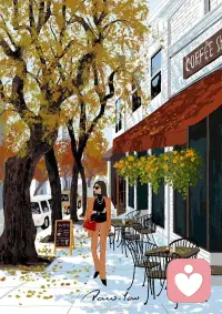 秋天的你發生了哪些故事呢，歡迎你來想我傾述配圖