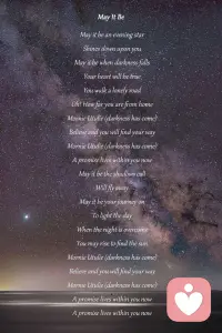 愿有一顆慕辰的星，照耀著你；即使黑暗降臨，你也將懷揣著一顆真誠的心。配圖