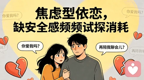 焦虑型依恋,缺安全感频频试探消耗