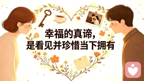 幸福的真谛,是看见并珍惜当下拥有
