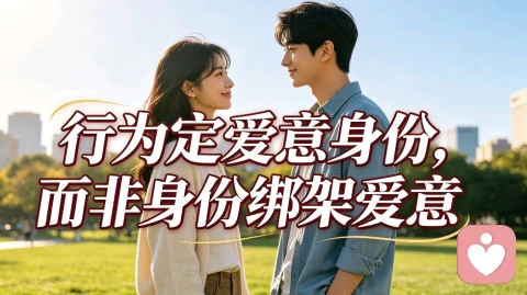 行为定爱意身份，而非身份绑架爱意