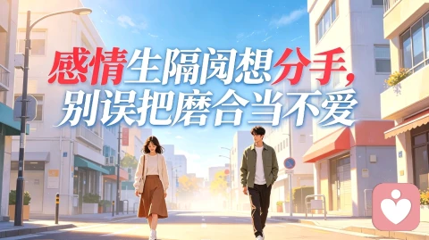 感情生隔阂想分手，别误把磨合当不爱