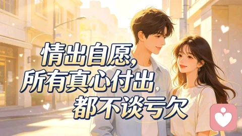 情出自愿，所有真心付出都不谈亏欠