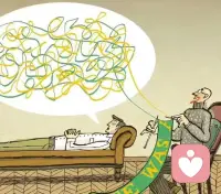 很多人以為有病了，抑郁了才需要做心理咨詢，其實并不是
?
?心理咨詢也不是普通的聊天，更像是，把一堆雜亂的毛線給理清楚
?
?這樣就可以輕松的織圍巾了，不會被拖拽影響行動～配圖