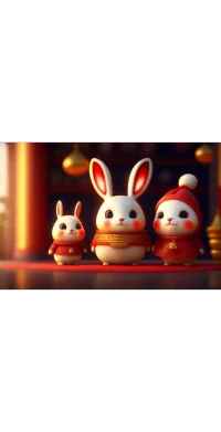 新年快樂！
祝福連連，喜氣滿滿～愿您兔年呈祥，
祝健康平安，前“兔”繁花似錦！配圖