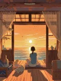 人有靜氣，便無俗情。行安閑之，事遣有涯之生。配圖