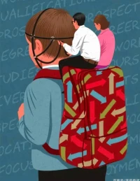 父母大都不懂得子女，
而子女往往看穿了父母的為人。配圖