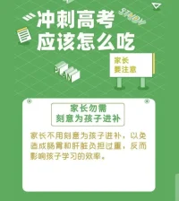 沖刺高考應該怎么吃？配圖