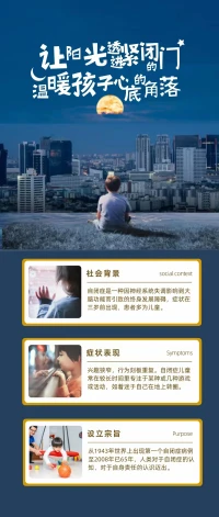 4月2日，“世界自閉日”——
愿每個自我能被溫柔以待健康成長[愛心]
讓我們一起來守護來自“星星的孩子”，
讓陽光透過緊閉的門，溫暖孩子心底，
用耐心安撫情緒，傳遞溫暖和愛意[擁抱]配圖