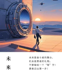 未來是奮斗者的舞臺，
機會是勇者的禮物。
不要輸給一個“等”字！
勇敢邁出人生第一步！