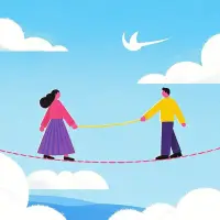 適當(dāng)?shù)男睦砭嚯x，
有助于保持親密關(guān)系的健康發(fā)展。
既不疏遠(yuǎn)也不過度依賴，恰到好處！