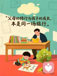 父母是孩子的第一任老师，孩子从家长身上学到的不仅是“知识”，还有“生活的姿态”。如果父母经常焦虑、退缩、怕出错，那么孩子自然也会变得胆小，不敢表达、不敢尝试；如果父母松弛从容、心态积极，那么孩子也会阳光开朗、勇于尝试。配图
