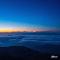低谷是大腦重組的暗室，情緒褶皺里藏著認知重構的星光。配圖