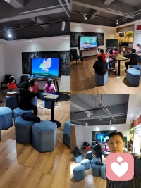 昨天晚上給合作方的幾個小學生講情緒心理，最后放了動畫片配圖