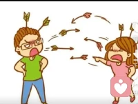 夫妻吵架是常事。
吵架不算本事，
吵完架还能和好，
还能接着过日子，
这才叫本事！配图