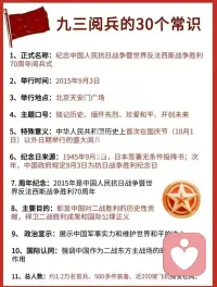 9月3日阅兵的意义，请看下图