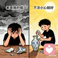 归因方式’决定了一个人的心态：把失败归因为‘能力差’（固定型思维），会困在自卑里；归因为‘方法不对’（成长型思维），反而会想‘下次如何改进’。