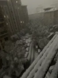 南昌終于下雪了??，這幾天抖音瘋狂說要下雪還不相信，一覺醒來白茫茫配圖