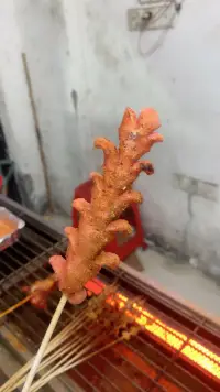 老弟負(fù)責(zé)烤我負(fù)責(zé)吃，老丈人開燒烤的就是好配圖