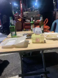 快要被大哥的橘子撐死，深夜的小燒烤小啤酒??配圖