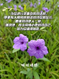 当你进行负面自我对话时，
想象有人用同样的话对待你的女儿。
要像对待他人一样，
善良地、包含同情心地对待自己。
因为你值得如此。配图