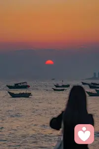 日落跌入昭昭星野 人間忽晚 山河已秋！配圖