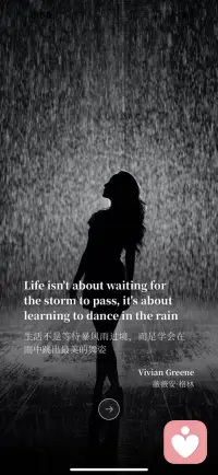 生活不是等待暴風(fēng)雨過(guò)境，而是學(xué)會(huì)在雨中跳出最美的舞姿！配圖