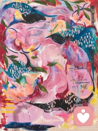 英國藝術家米凱拉·耶爾伍德-丹將植物的局部解構重組，以更為抽象的筆觸和漩渦式的構圖展現出來，畫中的符號和文字吸引觀眾進入一個生動的，充滿矛盾、戲劇和沉思的幻想世界。配圖