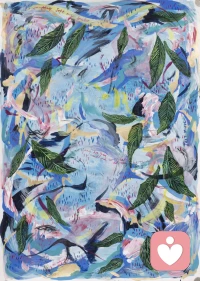 英國藝術家米凱拉·耶爾伍德-丹將植物的局部解構重組，以更為抽象的筆觸和漩渦式的構圖展現出來，畫中的符號和文字吸引觀眾進入一個生動的，充滿矛盾、戲劇和沉思的幻想世界。配圖