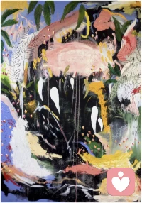 英國藝術家米凱拉·耶爾伍德-丹將植物的局部解構重組，以更為抽象的筆觸和漩渦式的構圖展現出來，畫中的符號和文字吸引觀眾進入一個生動的，充滿矛盾、戲劇和沉思的幻想世界。配圖