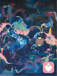 英國藝術家米凱拉·耶爾伍德-丹將植物的局部解構重組，以更為抽象的筆觸和漩渦式的構圖展現出來，畫中的符號和文字吸引觀眾進入一個生動的，充滿矛盾、戲劇和沉思的幻想世界。配圖