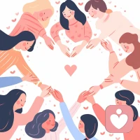 朋友和家人的支持对于我们的心理健康至关重要，记得向你爱的人表达感谢！#社交网络 #支持系统配图