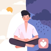 情绪就像天气，有时晴朗，有时阴雨。学会调节情绪，让内心保持平衡。试试深呼吸或冥想吧！#情绪管理 #心理健康配图