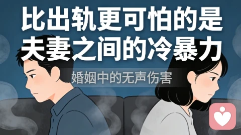 比出轨更可怕的是夫妻之间的冷暴力