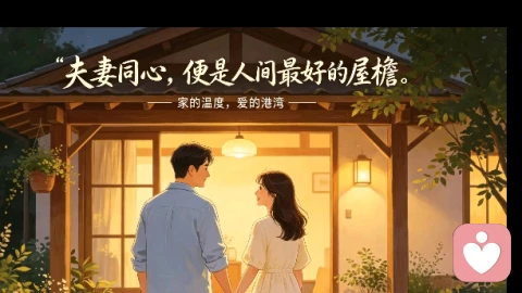夫妻同心，便是人间最好的屋檐！