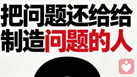 把问题还给制造问题的人！
