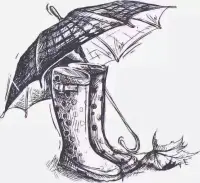 雨傘說：你不為別人擋風遮雨，誰會把你舉過頭頂？

雨鞋說：人家把全部的重量托付給了我，我還計較什么泥里水里的～

學會感恩，學會付出，學會擔當！配圖