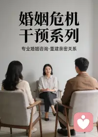 婚姻快撑不下去了？试试危机干预

当婚姻走到冷战、争吵、背叛、绝望的边缘，很多人以为只有离婚一条路。其实，及时的婚姻危机干预，能帮你叫停内耗、修复关系、守住底线。

它不是强行挽回，而是帮你理清矛盾、重建沟通、修复信任，让你在痛苦中看清方向，不再被情绪牵着走。

别一个人硬扛，也别轻易放弃。

一次专业的干预，可能就是关系好转的开始。

给婚姻一次机会，也给自己一份解脱。配图