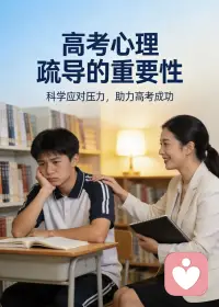 高考压力咨询

高考不仅是知识的较量，更是心态的比拼。考前焦虑、失眠、注意力不集中、情绪波动，都会直接影响发挥，甚至伤害身心健康。很多问题靠自我调节和家人劝说难以真正缓解，拖延下去容易加重心理负担。

及时、专业的高考心理疏导，能科学缓解压力、稳定情绪、调整认知，帮孩子找回自信与专注力，以平稳状态应考。别让心理问题，耽误多年努力。

需要专业心理支持，欢迎咨询！

助力孩子轻装上阵、从容迎战高考，加油！配图