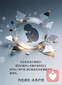 我们常常以为，关系难处理，是因为别人太难懂、事情太复杂。

其实很多时候，真正在捣乱的，不是外界，而是我们心里那个没被安抚好的内在小孩。

他带着过去的不安与委屈，一遇到忽视、否定或期待落空，就会立刻跳出来。

他会敏感、慌张、害怕被丢下，会用愤怒、退缩或讨好来保护自己，让我们做出不像平时的反应。

明明可以平静沟通，却忍不住情绪失控；明明可以轻松相处，却总在反复求证、自我折磨。

外在的关系只是镜子，照见的是内心未被疗愈的伤口。当内在小孩不安，我们就会在关系里紧绷、多疑、易受伤。真正的改变，不是学会多少社交技巧，而是静下心来，看见并安抚那个脆弱的小孩。

当内在被温柔接住，外在的关系自然会变得顺畅、从容、不再内耗。配图