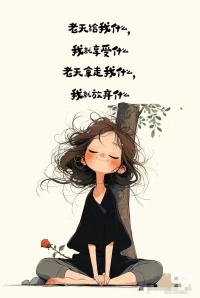 每一個當下，發生了就發生了，一路坦然一路生花，一切都是最好的安排
?
?內耗后悔都是對每一個當下的辜負配圖