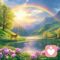 取一抹晨光，敬好運與自由，

       愿所有的一切，像日出一樣，越來越好！好運，從每一個清晨開始。配圖