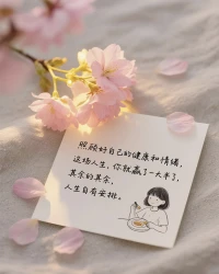 🔆推开窗时，晨风带着露水的清润扑过来，像一句无声的提醒：每个清晨都是重新与自己相遇的机会。
 
不用急着给今天设定“必须开心”的目标，也不必为尚未发生的事预支焦虑。那些盘旋在心头的思绪，那些隐隐作痛的角落，都可以在晨光里轻轻放一放——它们不是你的负担，只是需要被看见的信号。
 
如果此刻心里有些沉甸甸的，不妨试着深呼吸：吸气时，想象把温柔吸进身体；呼气时，让那些紧绷的部分随气流悄悄松一点。
 
新的一天，你不必“好起来”，只需“在那里”就好。在每一次呼吸里，在每一个当下的感受里，慢慢触摸真实的自己。
 
早安，愿你今天能对自己说：“没关系，我陪着你。”配图