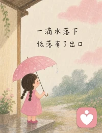 雨滴敲窗时，忍不住想问，
此刻的你，是否也在看同一场雨?
一场雨落，洗尽浮华，
看清了人间，也照见了自己✨
如果少了并肩遮雨的人，
更要把温柔留给自己，别让寒意侵了心。