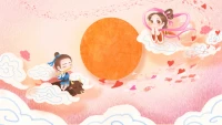 七夕節(jié)，又稱七巧節(jié)、七姐節(jié)、女兒節(jié)、乞巧節(jié)等，是中國(guó)民間的傳統(tǒng)節(jié)日，時(shí)間為每年的農(nóng)歷七月初七。七夕節(jié)起源于中國(guó)古代的星宿崇拜，最早來源于人們對(duì)自然天象的崇拜，是傳統(tǒng)意義上的七姐誕。因?yàn)榘菁馈捌呓恪被顒?dòng)在七月七日晚上舉行，故名“七夕”。在這靜謐的夜晚，兩人或許會(huì)繼續(xù)著白日的未盡之言，又或許會(huì)默默享受這份難得的寧靜與相伴。月光透過云層，灑在他們身上，溫馨而浪漫。配圖