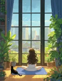“ 成年人的疲憊，都藏在僅自己可見里。”配圖